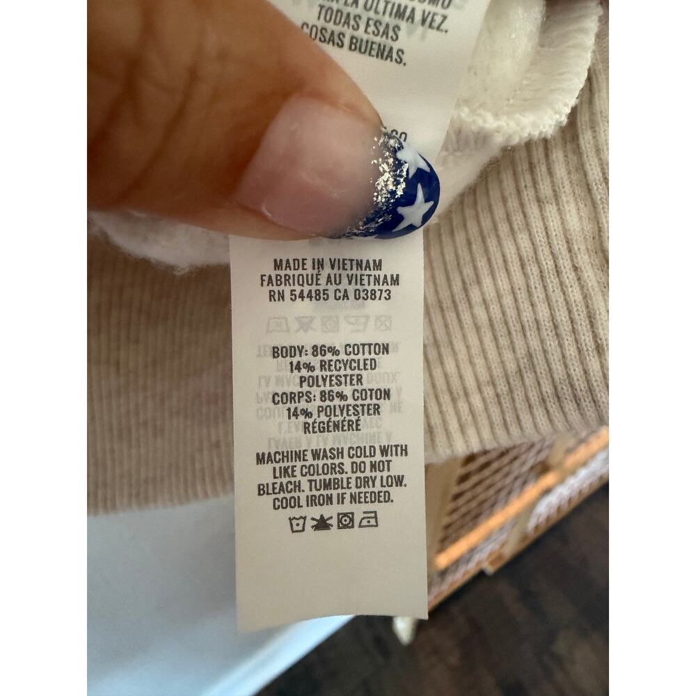 NWOT Aerie Floral Oversized Sweatshirt with Balloon Sleeves sz XL - Picture 6 of 6